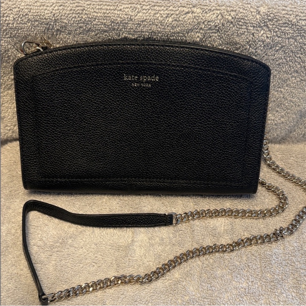 Kate Spade Margaux East West‎ Crossbody Bag in black leather great condition